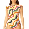Anne Cole - Women's Flutter Sleeve Zip Up Rash Guard One Piece Swimsuit(Anne Cole Womens Flutter Sleeve Zip Up Rash Guard One Piece Swimsuit 5) -Simply Bikini Store 23MO07922 MULT 488 2 scaled