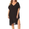 Women's Plus Size Live In Color Easy Tunic Swimsuit Cover Up(Womens Plus Size Live In Color Easy Tunic Swimsuit Cover Up) -Simply Bikini Store 23PC54101 BLK 196 scaled