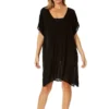 Women's Live In Color Easy Tunic Swimsuit Cover Up(Womens Live In Color Easy Tunic Swimsuit Cover Up) -Simply Bikini Store 24MC54101 BLK 2657 scaled