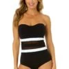 Women's Mesh Around Mesh Strapless One Piece(Womens Mesh Around Mesh Strapless One Piece) 1 Women's Mesh Around Mesh Strapless One Piece(Womens Mesh Around Mesh Strapless One Piece) -Simply Bikini Store 24MO05001 BLK 1380 1