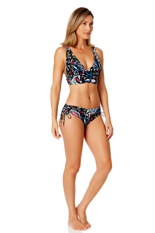 Women's Dance Floor Paisley Soft Band Shirred Bralette Bikini Top(Womens Dance Floor Paisley Soft Band Shirred Bralette Bikini Top) 17 Women's Dance Floor Paisley Soft Band Shirred Bralette Bikini Top(Womens Dance Floor Paisley Soft Band Shirred Bralette Bikini Top) -Simply Bikini Store 24MT10448 MULT 24MB30048 MULT 838 6