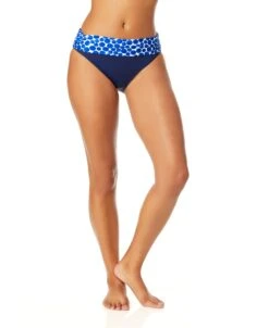 Women's Denim Dot Printed Fold Over Bikini Bottom(Womens Denim Dot Printed Fold Over Bikini Bottom) -Simply Bikini Store 25MB30212 DEPR 311 5e459735 c320 4ae4 9e21 1634fa6fe600
