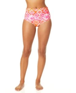 Women's Tie Dye Foulard Fold Over High Waist Shirred Bikini Swim Bottom(Womens Tie Dye Foulard Fold Over High Waist Shirred Bikini Swim Bottom) -Simply Bikini Store 25MB36010 MULT 039 43b9e6d7 2dff 407e 8be6 b627a18f11df