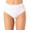 Women's Live In Color Textured High Waist Swim Bottom(Womens Live In Color Textured High Waist Swim Bottom 2) -Simply Bikini Store 25MB39101 WHITE 578 FRONT scaled