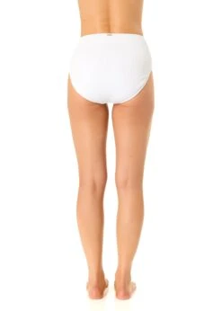 Women's Live In Color Textured High Waist Swim Bottom(Womens Live In Color Textured High Waist Swim Bottom 2) 10 Women's Live In Color Textured High Waist Swim Bottom(Womens Live In Color Textured High Waist Swim Bottom 2) -Simply Bikini Store 25MB39101 WHITE 579