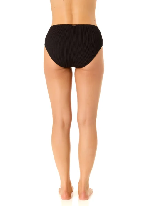 Women's Live In Color Textured Midrise Swim Bottom(Womens Live In Color Textured Midrise Swim Bottom) -Simply Bikini Store 25MB39201 BLK 443 scaled