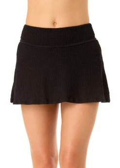 Women's Live In Color Textured Skirted Swim Bottom(Womens Live In Color Textured Skirted Swim Bottom)