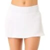 Women's Live In Color Textured Skirted Swim Bottom(Womens Live In Color Textured Skirted Swim Bottom 4) -Simply Bikini Store 25MB39301 WHITE 526 FRONT