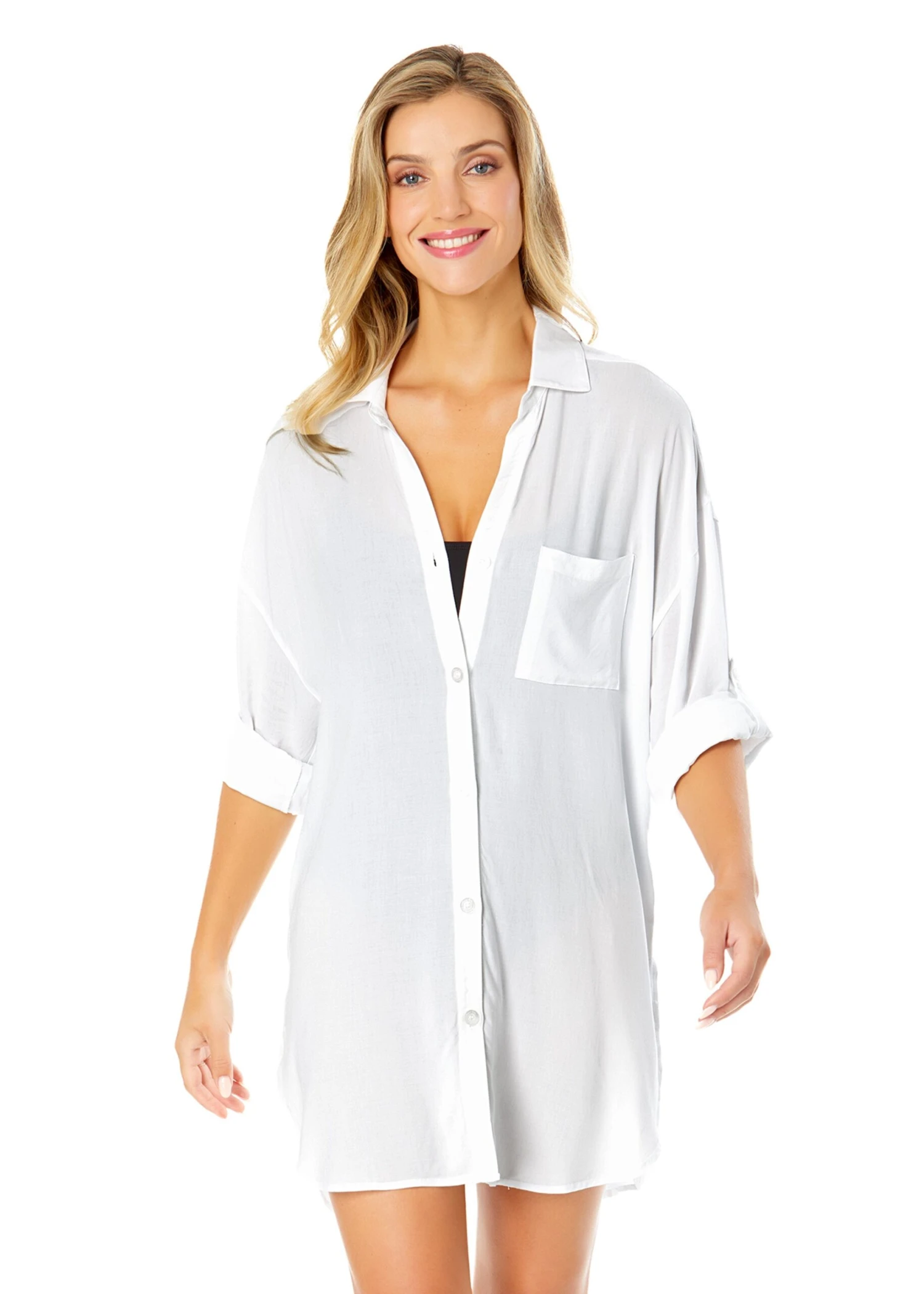 Women's Live In Color Button Down Shirt Swimsuit Cover Up(Womens Live In Color Button Down Shirt Swimsuit Cover Up 2) 3 Women's Live In Color Button Down Shirt Swimsuit Cover Up(Womens Live In Color Button Down Shirt Swimsuit Cover Up 2)