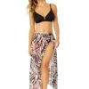 Women's Tiger Dance Ring Sarong Skirt Swimsuit Cover Up(Womens Tiger Dance Ring Sarong Skirt Swimsuit Cover Up) 1 Women's Tiger Dance Ring Sarong Skirt Swimsuit Cover Up(Womens Tiger Dance Ring Sarong Skirt Swimsuit Cover Up) -Simply Bikini Store 25MC53393 MULT MYMT11001 BLK 196
