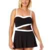 Women's Mesh Around Paneled Strapless Mesh Swim Dress(Womens Mesh Around Paneled Strapless Mesh Swim Dress) 2 Women's Mesh Around Paneled Strapless Mesh Swim Dress(Womens Mesh Around Paneled Strapless Mesh Swim Dress) -Simply Bikini Store 25MD61901 BLK 2263 FRONT scaled