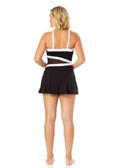 Women's Mesh Around Paneled Strapless Mesh Swim Dress(Womens Mesh Around Paneled Strapless Mesh Swim Dress) -Simply Bikini Store 25MD61901 BLK 2281 14e99842 8aa1 471a 83ff ae1feb898459