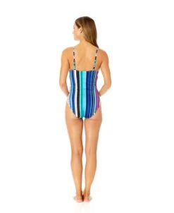 Women's Barcode Stripe Classic Lingerie Maillot One Piece Swimsuit(Womens Barcode Stripe Classic Lingerie Maillot One Piece Swimsuit) -Simply Bikini Store 25MO001101 MULT 736 080f4087 691f 4677 9bd2 ede9e7b3fc01