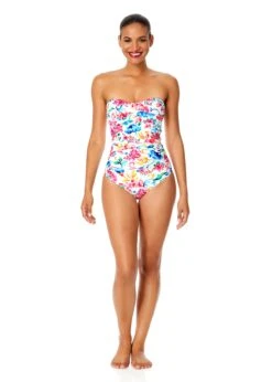 Women's Watercolor Paisley Twist Front Shirred One Piece Swimsuit(Womens Watercolor Paisley Twist Front Shirred One Piece Swimsuit) 16 Women's Watercolor Paisley Twist Front Shirred One Piece Swimsuit(Womens Watercolor Paisley Twist Front Shirred One Piece Swimsuit) -Simply Bikini Store 25MO00570 MULT 1649