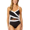 Women's Mesh Around Mesh Insert One Piece Swimsuit(Womens Mesh Around Mesh Insert One Piece Swimsuit 1) -Simply Bikini Store 25MO02001 BLK 999 FRONT scaled