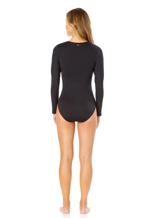 Women's Live In Color Long Sleeve Front Zip Rash Guard Swimsuit(Womens Live In Color Long Sleeve Front Zip Rash Guard Swimsuit) -Simply Bikini Store 25MO03001 BLK NoireBlack 456 scaled