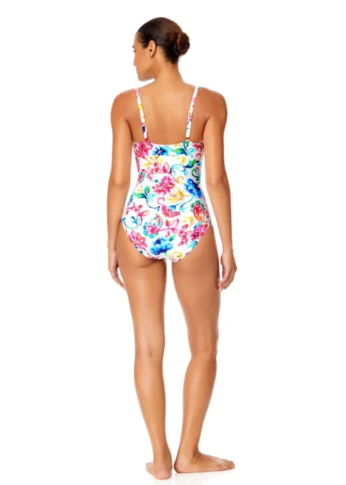 Women's Watercolor Paisley V-Wire One Piece Swimsuit(Womens Watercolor Paisley V Wire One Piece Swimsuit) -Simply Bikini Store 25MO07070 MULT 1545 scaled