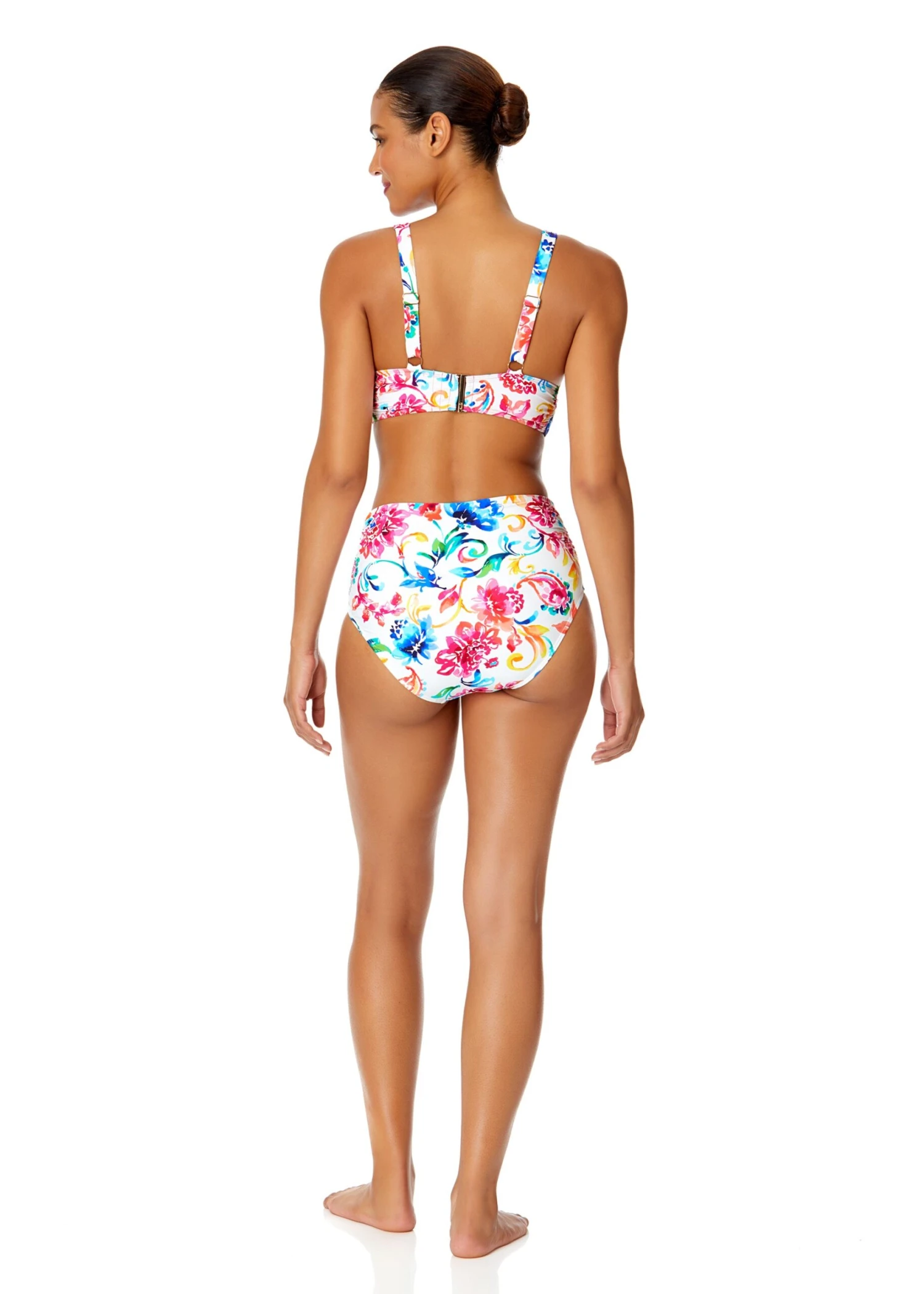 Women's Watercolor Paisley Soft Band Shirred Bralette Bikini Top(Womens Watercolor Paisley Soft Band Shirred Bralette Bikini Top) 11 Women's Watercolor Paisley Soft Band Shirred Bralette Bikini Top(Womens Watercolor Paisley Soft Band Shirred Bralette Bikini Top) - Image 9