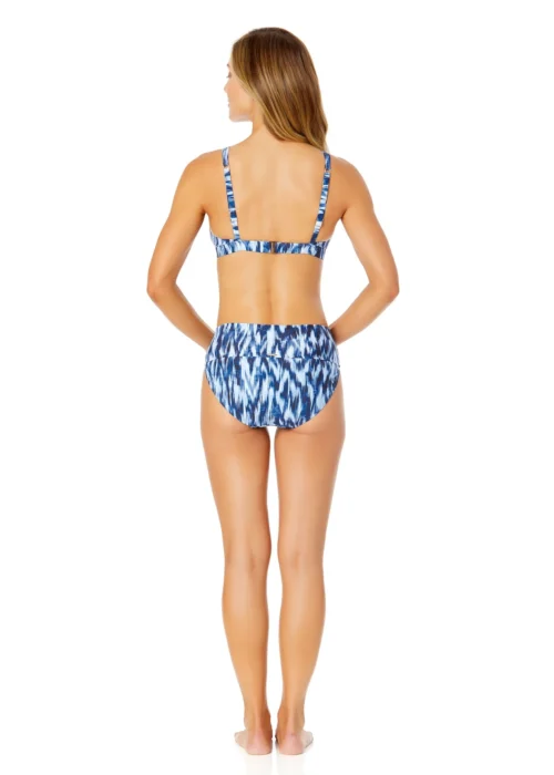 Women's Tie Dye Ikat Ring Plunge Triangle Bikini Swim Top(Womens Tie Dye Ikat Ring Plunge Triangle Bikini Swim Top) -Simply Bikini Store 25MT14668 BLWH 25MB37468 BLWH 1130 scaled