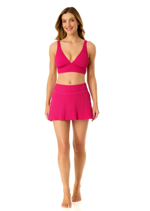 Women's Live In Color Textured Shirred Soft Band Bralette Bikini Swim Top(Womens Live In Color Textured Shirred Soft Band Bralette Bikini Swim Top 2) -Simply Bikini Store 25MT15001 FANPK 25MB39301 FANPK 817 scaled