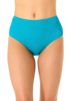 Women's Live In Color Textured High Waist Swim Bottom(Womens Live In Color Textured High Waist Swim Bottom 1)