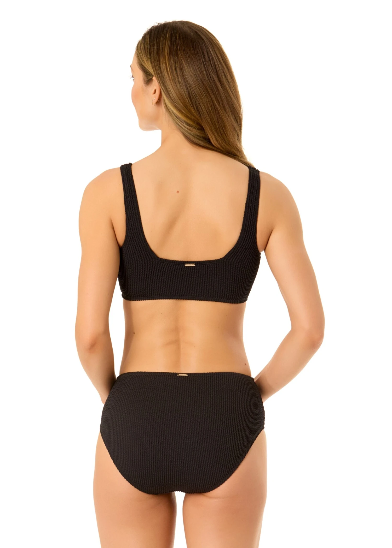 Women's Live In Color Textured Classic Square Neck Bralette Bikini Swim Top(Womens Live In Color Textured Classic Square Neck Bralette Bikini Swim Top) 4 Women's Live In Color Textured Classic Square Neck Bralette Bikini Swim Top(Womens Live In Color Textured Classic Square Neck Bralette Bikini Swim Top) - Image 2