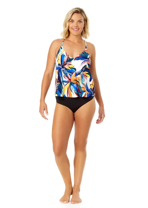 Women's Riviera Floral Easy Triangle Tankini Swim Top(Womens Riviera Floral Easy Triangle Tankini Swim Top) -Simply Bikini Store 25MT22415 MULT MYMB36001 BLK 1131 ca2a52b8 5cd9 4591 9c9c b189358690ec scaled