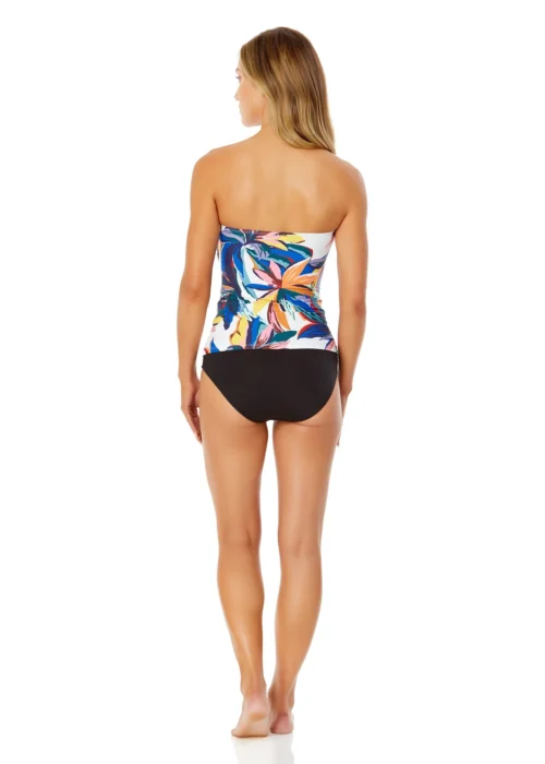 Women's Riviera Floral Twist Front Bandeaukini Swim Top(Womens Riviera Floral Twist Front Bandeaukini Swim Top) -Simply Bikini Store 25MT25015 MULT MYMB36001 BLK 589 scaled