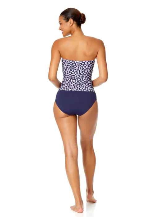 Women's Shibori Geo Twist Front Bandeaukini Swim Top(Womens Shibori Geo Twist Front Bandeaukini Swim Top) -Simply Bikini Store 25MT25075 BLPR MYMB36001 NAVY 881 scaled