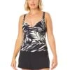 Women's Palm Chic Drape Front Underwire Swim Top(Womens Palm Chic Drape Front Underwire Swim Top)