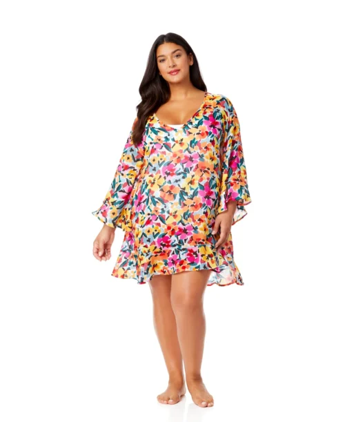 Women's Plus Gradient Floral Flounce V Neck Tunic Swimsuit Cover Up(Womens Plus Gradient Floral Flounce V Neck Tunic Swimsuit Cover Up) 8 Women's Plus Gradient Floral Flounce V Neck Tunic Swimsuit Cover Up(Womens Plus Gradient Floral Flounce V Neck Tunic Swimsuit Cover Up) -Simply Bikini Store 25PC51013 MULT 1637 scaled