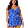Women's Plus Denim Dot Swim Dress With Skirted Bottom(Womens Plus Denim Dot Swim Dress With Skirted Bottom) -Simply Bikini Store 25PD61012 DEPR 365 fede440f eaad 4e57 aeb9 c409d2f74529