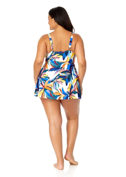Women's Plus Riviera Floral Swim Dress With Skirted Bottom(Womens Plus Riviera Floral Swim Dress With Skirted Bottom) -Simply Bikini Store 25PD61015 MULT 2286 scaled