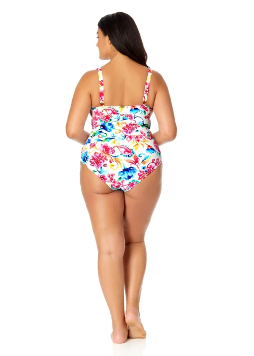 Women's Plus Watercolor Paisley V-Wire One Piece Swimsuit(Womens Plus Watercolor Paisley V Wire One Piece Swimsuit) -Simply Bikini Store 25PO07070 MULT 2558 scaled