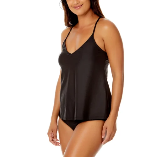 Anne Cole - Women's Easy Triangle Tankini Swim Top(Anne Cole Womens Easy Triangle Tankini Swim Top 4) 17 Anne Cole - Women's Easy Triangle Tankini Swim Top(Anne Cole Womens Easy Triangle Tankini Swim Top 4) -Simply Bikini Store ACSK001 BLKSIDE