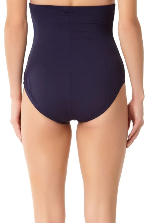 Anne Cole - Tummy Control Swim Bottom(Anne Cole Tummy Control Swim Bottom 1) -Simply Bikini Store AnneCole Resort Tummy Control Swim Bottom MYMB36401 NVY B BACKBOTTOM jpg