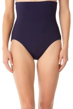 Anne Cole - Tummy Control Swim Bottom(Anne Cole Tummy Control Swim Bottom 1) -Simply Bikini Store AnneCole Resort Tummy Control Swim Bottom MYMB36401 NVY F FRONTBOTTOM jpg