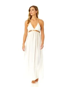 Women's V Neck Jewel Maxi Dress With Spaghetti Straps Cover Up(Womens V Neck Jewel Maxi Dress With Spaghetti Straps Cover Up 1) 15 Women's V Neck Jewel Maxi Dress With Spaghetti Straps Cover Up(Womens V Neck Jewel Maxi Dress With Spaghetti Straps Cover Up 1) -Simply Bikini Store CU12965 GARDENIA 1562