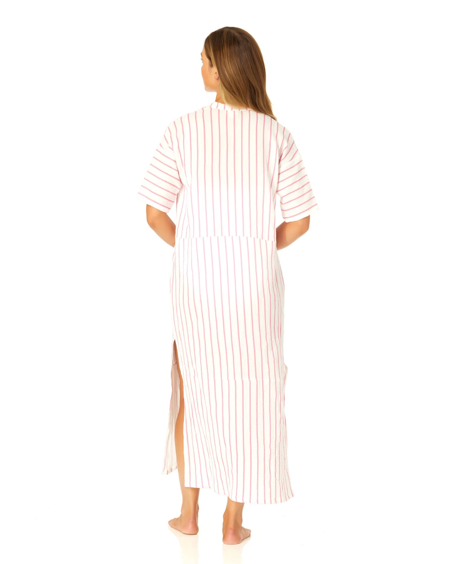 Women's Maxi Dress With Side Slits And Shell Details Cover Up(Womens Maxi Dress With Side Slits And Shell Details Cover Up) 4 Women's Maxi Dress With Side Slits And Shell Details Cover Up(Womens Maxi Dress With Side Slits And Shell Details Cover Up) - Image 2