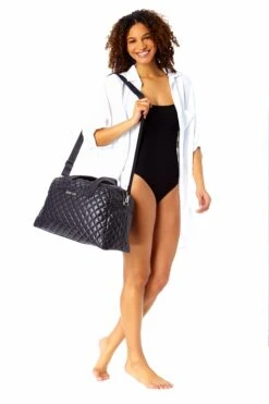 Women's Quilted Duffle Bag(Womens Quilted Duffle Bag) -Simply Bikini Store DU1519AC 330