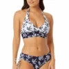 Anne Cole - Women's Halter Bikini Top(Anne Cole Womens Halter Bikini Top 7) -Simply Bikini Store F23MT12299 NAVWH F23MB30099 NAVWH 1192 2 scaled