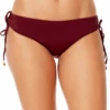 Women's Live In Color Side Tie Swim Bottom(Womens Live In Color Side Tie Swim Bottom 5) -Simply Bikini Store MYMB30001 WINE 1005 4
