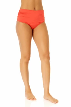 Women's Live In Color Convertible High Waist Shirred Swim Bottom(Womens Live In Color Convertible High Waist Shirred Swim Bottom) -Simply Bikini Store MYMB36001 CRKS 3108 1