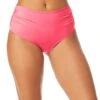 Women's Live In Color Convertible High Waist Shirred Swim Bottom(Womens Live In Color Convertible High Waist Shirred Swim Bottom 20) -Simply Bikini Store MYMB36001 FLMG 090