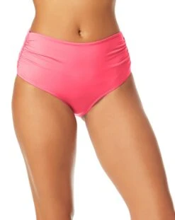 Women's Live In Color Convertible High Waist Shirred Swim Bottom(Womens Live In Color Convertible High Waist Shirred Swim Bottom 20)
