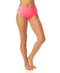 Women's Live In Color Convertible High Waist Shirred Swim Bottom(Womens Live In Color Convertible High Waist Shirred Swim Bottom 20) -Simply Bikini Store MYMB36001 FLMG 090 cda2bbdd 0a44 4100 a169 4a06e6f2e2b6