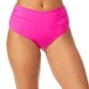 Women's Live In Color Convertible High Waist Shirred Swim Bottom(Womens Live In Color Convertible High Waist Shirred Swim Bottom 19)