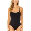 Women's Live In Color Classic Lingerie Maillot One Piece Swimsuit(Anne Cole Classic Lingerie Maillot One Piece Swimsuit) -Simply Bikini Store MYMO00101 BLK NoireBlack 181 FRONT 145ef7ee 8eae 4f29 a4fb f709a7b91135 scaled