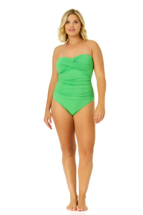 Women's Live In Color Twist Front Shirred One Piece Swimsuit(Womens Live In Color Twist Front Shirred One Piece Swimsuit 7) -Simply Bikini Store MYMO00501 APP 790 7
