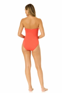 Women's Live In Color Twist Front Shirred One Piece Swimsuit(Womens Live In Color Twist Front Shirred One Piece Swimsuit) -Simply Bikini Store MYMO00501 CRKS 2860 2